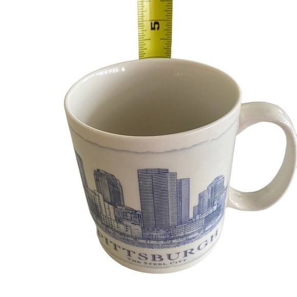 Starbucks 2007 Pittsburgh Steel City Architect Series Coffee Mug Blue and white - Picture 12 of 12